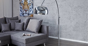 Bogenlampe LOUNGE DEAL schwarz Marmorfuss chrom 170-210cm ausziehbar - 3