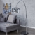Bogenlampe LOUNGE DEAL schwarz Marmorfuss chrom 170-210cm ausziehbar - 3