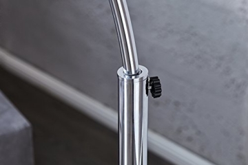 Bogenlampe LOUNGE DEAL schwarz Marmorfuss chrom 170-210cm ausziehbar - 5