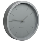Bresser MyTime Funk Wanduhr mit Edelstahlrahmen, grau - 1