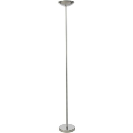 Brilliant 93034/58 Jersey Deckenfluter mit Fußdimmer, Metall, 230 W, R7s, silber, 22 x 22 x 177 cm - 1