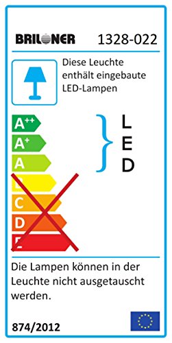 Briloner Leuchten - LED Stehlampe mit flexibler Leselampe, eckiger 2-teilig kipp- & schwenkbarer Leuchtenkopf, stufenlos dimmbar, moderne Wohnzimmerlampe, 21 W + 3.5 W - 2