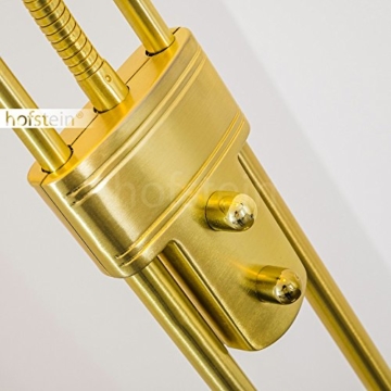 Deckenfluter SALTUM aus Metall Messing mit verstellbarem Lesearm – Stehleuchte für Schlafzimmer – Wohnzimmer – Büro – Fluter und Leseleuchte sind getrennt voneinander schalt- und dimmbar - 5