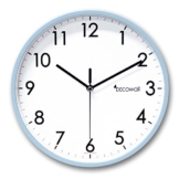 Decowall DSH-A25BL 9.8" Nicht-tickende Stille Modern Pastell Wanduhr DIY für Wohnzimmer Küche Büro (25cm, Blau) - 1