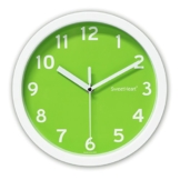 Decowall DSH-S22GN 8.8" Nicht-tickende Stille Modern Wanduhr DIY für Wohnzimmer Küche Büro (22.5cm, Grün) - 1