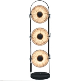 Design Stehlampe STUDIO 3 Lampenschirme schwarz silber Lampe - 1