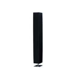 Edle Design Stehlampe PARIS schwarz 120cm Plissee Schirm E27 40W Wohnzimmerleuchte Stehleuchte - 1