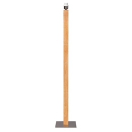 ETH Modern Stehleuchte / Stehlampe / Standleuchte / Lampe / Leuchte Pillar holz / Innenbeleuchtung / Wohnzimmer / Schlafzimmer / Metall / Rechteckig LED geeignet E27 Max. 1 x 60 Watt - 1
