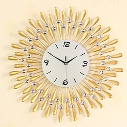 Flashing- Europäische Persönlichkeit Stumm Große Wanduhr Moderne Wohnzimmer Kreative Mode Einfache Dekorative Wanduhr ( Farbe : Gold , größe : 60 ) - 1