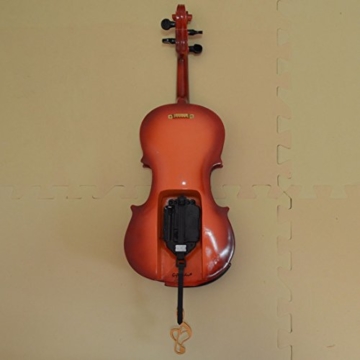 Giftgarden Wanduhr Musik Gitarre mit Pendel im Geigenform für Gitarristen und Musikliebhaber,Musiker uhr wand Kinder Deko Design modern cool ausgefallen schön elegant Dekouhr Whonzimmer Geschenk Freund. - 7