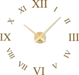 Graz Design 800378_GD_091 Wandtattoo Uhr mit Uhrwerk Wanduhr rmische Zahlen Wohnzimmer (Uhr Gold/Aufkleber Gold ) - 1