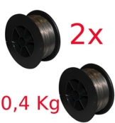 GÜDE 2 x Fülldraht 0,9 mm Stahl Kleinspule für Schweißgerät SGA120 NEU - 1
