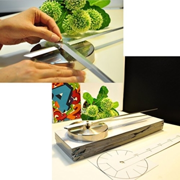 JUSTFOX - Wanduhr XXL Deko 3D mit Römischen Zahlen (Gold) - 5