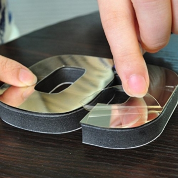 JUSTFOX - Wanduhr XXL Deko 3D mit Römischen Zahlen (Gold) - 7