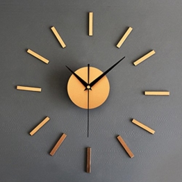KAWAICAT Wanduhr, gold, Stück: 1 - 1