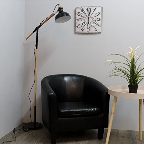 Lagerräumung Stehlampe Standleuchte Holz Metall E14 40W