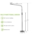 LED Stehlampe, AVAWAY Dimmbare LED Standlampe Stehleuchte Leselampe Flexible Standleuchte Bodenlampe mit Schwanenhals für Wohnzimmer Schlafzimmer Büro, Touch & Fernbedingung Steuerung, 5 Farbtemperature und 5 Helligkeitsstufen – 3000K-6500K (Schwarz) - 5