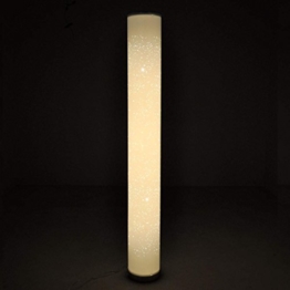 LED Stehlampe "Ecris" (Modern) in Weiß aus Kunststoff u.a. für Wohnzimmer & Esszimmer (1 flammig, A+) von Lampenwelt | Stehleuchte, LED-Stehlampe - 1
