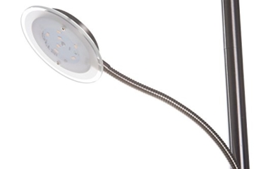 LED-Stehlampe Stehleuchte Standleuchte Deckenfluter OBASI | Silberfarben | Metall | Glas | Dimmbar - 8