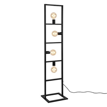 [lux.pro]® Stehleuchte - 142,5 cm - design stylisch schawrz metall home dekoration - 3