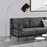 [lux.pro]® Stehleuchte - Bogenlampe - 230cm - design stylisch schwarz metall - 1