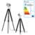 [lux.pro] Stehleuchte Tripod (1 x E27 Sockel)(64cm - 140cm) Industrial Design Dreifuss Dreibein Tripod Teleskop Chrom Stehlampe Leuchte - 3