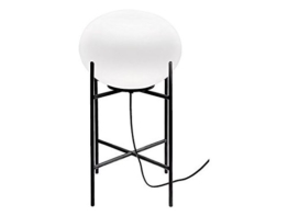 Moderne Stehlampe / schwarz, weiß / kleine Ausführung / E27 / Stehleuchte Kugel / Standleuchte Design / Wohnzimmer Leuchte / Schlafzimmerlampe Beleuchtung - 1