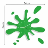 Moderne wanduhr jugendzimmer jungen Fleck, grün 64cm, wanduhr teenager - 1