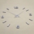 PREMIUM Trendige XXL Silber Wanduhr (∅ 100 cm) individuell gestaltbar & selbstklebend - Wand Uhr Deko Wanddeko Wandtattoo Aufkleber Wandaufkleber - 2