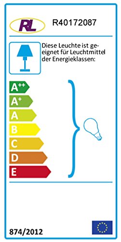 Reality Leuchten R40172087 Gravis Stehleuchte, Metall, grau, 35.0 x 35.0 x 123.0 cm - 1