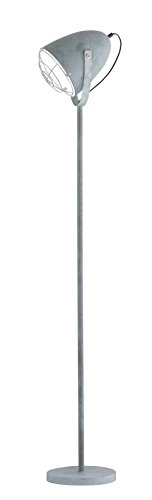 Reality Leuchten R40391078 Cammy A++ to E, Stehleuchte, Metall,, E27, Beton Grau-matt, 23 x 26 x 150 cm - 1
