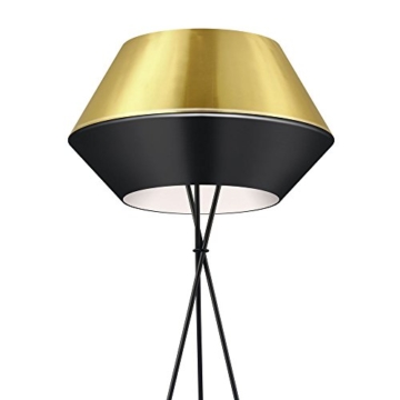 s.LUCE LED Stehleuchte SkaDa Ø 50cm in Gold, Schwarz Wohnzimmerleuchte Stehlampe Dreinbein-Stehleuchte Standleuchte - 3