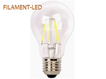 Schicke Design Stehlampe PIT mit Filament-LED im Retro Stil, Nickel matt / Metall Schwarz matt mit 2 Gelenken, E27-Fassung - 5