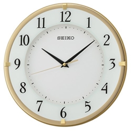 Seiko Unisex Wanduhren Kunststoff gold QXA658G - 1