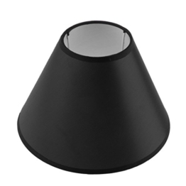 Sharplace Lampenschirm E27 LED Lampenfassung Schirm für Stehlampe, Tischlampe und Bodenlampe - Schwarz - 1