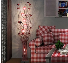 Stehleuchte einfache moderne Stehlampe Wohnzimmer Schlafzimmer Dekoration LED Kristall Stehlampe Standleuchten - 1