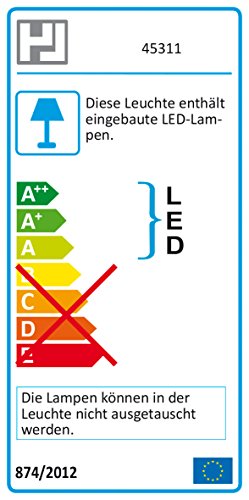 Stehleuchte Messing matt Acrylglas Weiß matt LED 45311 Deckenleuchte Spot Design Lampe Leuchte Beleuchtung - 3