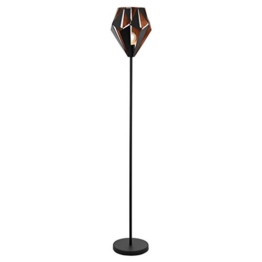 Stehleuchte Vintage CARLTON 1 Ø 25,5cm in schwarz, kupfer Kabelschalter - EGLO 49994 - 1