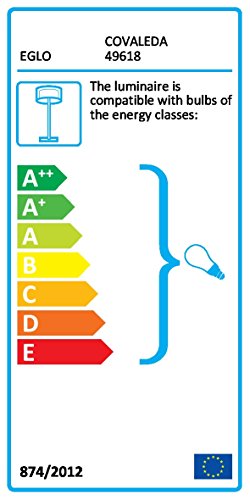 Stehleuchte Vintage COVALEDA Ø 55cm dimmbar in schwarz, messing, gold - 4