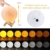 The perseids Vollmond Lampe 3D LED Nacht Moderne Stehlampe Dimmbar Touch Control Helligkeit USB Wiederaufladbare Tischlampe Buchlampe Kinderzimmerlampe 3 Farbe Wählbar Touch-Schalter Licht Luna Mondlampe Mit Holzständer für Schlafzimmer Cafe Bar Esszimmer(15CM/5.9Inch) - 5