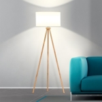 Stehlampe Holz grau kaufen