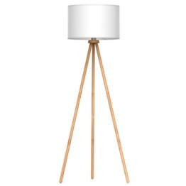 tomons Stehlampe Stativ aus Holz für das Wohnzimmer, Schlafzimmer und andere Zimmer, Skandinavischer Stil, 148 cm Höhe – FL1002 - 1
