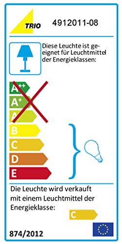 Trio Leuchten Halogen-Stehleuchte in Messing matt 4912011-08 - 2