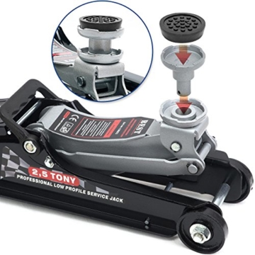 Wagenheber 2,5 T Rangierwagenheber Tief Hubhöhe 80mm-360mm SILVER 10663 - 3