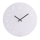 Wanduhr Vintage, Likeluk 12 Zoll（30cm) Wanduhr Lautlos Uhr Uhren Wall Clock ohne Tickgeräusche (Weiß) - 1