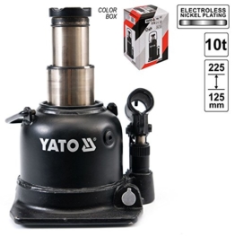 Yato YT-1713-Cric Hydraulischer Wagenheber, 10t in zwei Schritten, Low Profile - 1