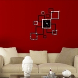 Yesiidor Wandaufkleber Abnehmbare DIY Uhr Muster Wand Aufkleber Wandtattoo für Wohnzimmer Silber Schwarz - 1