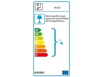 Zeitgemäße Stehleuchte IRING mit LEDs, Messing matt, Schirm eckig weiß 50 x 26cm, Höhe 160 cm, 2x E27 Fassung - 3