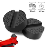 [1 Paar / 2 Stücks] Gummiauflage Wagenheber, LOFter Universal Gummiauflage Wagenheber, Hydraulisch Rangierwagenheber Hebebühne Schützt Auto SUV vor Kratzern Schwarz. - 1