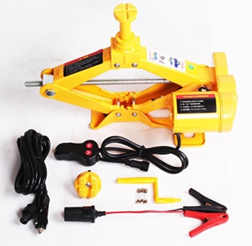 14-42CM Elektrischer Doppelköpfe Wagenheber 12V Scherenlift 2 T Scherenwagenheber - 2